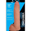 Jock Vibrating Dildo with Balls - Vanilla - 11in