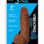 Jock Vibrating Dildo with Balls - Caramel - 7in