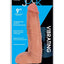 Jock Vibrating Dildo with Balls - Vanilla - 9in