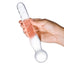 Joystick Textured Glass Dildo