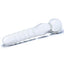 Joystick Textured Glass Dildo - Clear