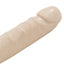 Jr. Veined Double Header Dildo - Flesh/Vanilla - 12in