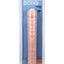 Jr. Veined Double Header Dildo - Flesh/Vanilla - 12in