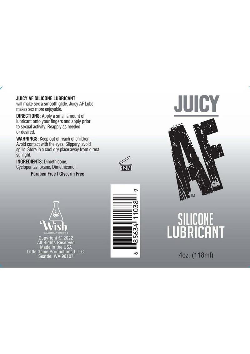 Juicy AF Silicone Lubricant - 4 Oz