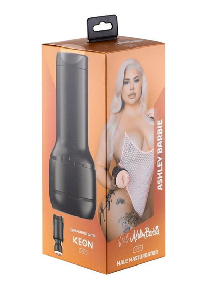 Kiiroo Feel Ashley Barbie Stroker Interactive Masturbator - Pussy - Black/Vanilla