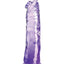 King Cock Clear Dildo - Clear/Purple - 8in