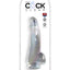 King Cock Clear Dildo with Balls - Clear - 7.5in