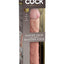 King Cock Elite Dual Density Silicone Dildo - Vanilla - 11in