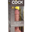 King Cock Elite Dual Density Silicone Dildo - Vanilla - 6in