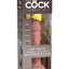 King Cock Elite Dual Density Vibrating Rechargeable Silicone Dildo