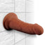 King Cock Plus Triple Density Dildo - Chocolate - 6in