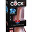 King Cock Plus Triple Density Dildo - Caramel - 7in