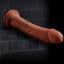 King Cock Plus Triple Density Dildo - Chocolate - 8in