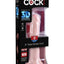 King Cock Plus Triple Density Dildo - Vanilla - 8in