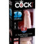 King Cock Plus Triple Density Dildo with Balls - Vanilla - 5in