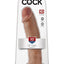 King Cock Realistic Dildo - Tan - 10in