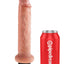 King Cock Squirting Dildo - Flesh/Vanilla - 7in