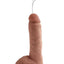 King Cock Squirting Dildo with Balls - Caramel/Tan - 8in