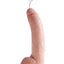 King Cock Squirting Dildo with Balls - Flesh/Vanilla - 9in