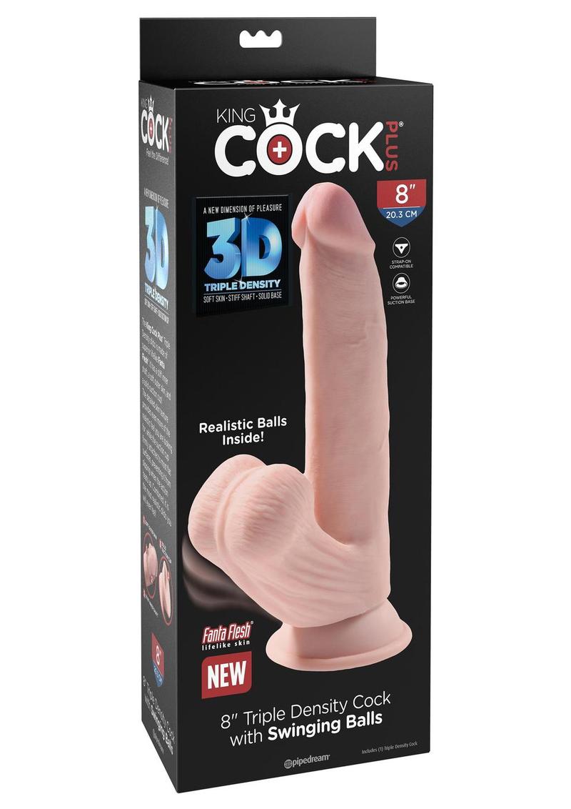 King Cock Triple Density Cock with Swinging Balls