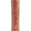 King Cock Uncut Cock Dildo - Caramel - 7in