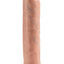 King Cock Uncut Cock Dildo - Vanilla - 7in