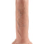 King Cock Uncut Dildo - Flesh/Vanilla - 6in