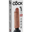 King Cock Vibrating Dildo - Caramel - 6in