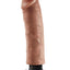 King Cock Vibrating Dildo - Caramel/Tan - 8in