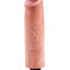 King Cock Vibrating Realistic Dildo Waterproof - Vanilla - 10in