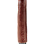 King Cock Vibrating Stiffy Dildo - Chocolate - 10in