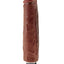 King Cock Vibrating Stiffy Dildo - Chocolate - 7in