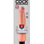 King Cock Vibrating Stiffy Dildo - Vanilla - 8in