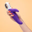 Lady Bi Silicone Vibrator with Clitoral Stimulator