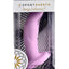 Lazre Silicone Curved Dildo with Suction Cup - Pink - 6in