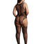 Le Desir Contrast Fence Net Suspender Bodystocking