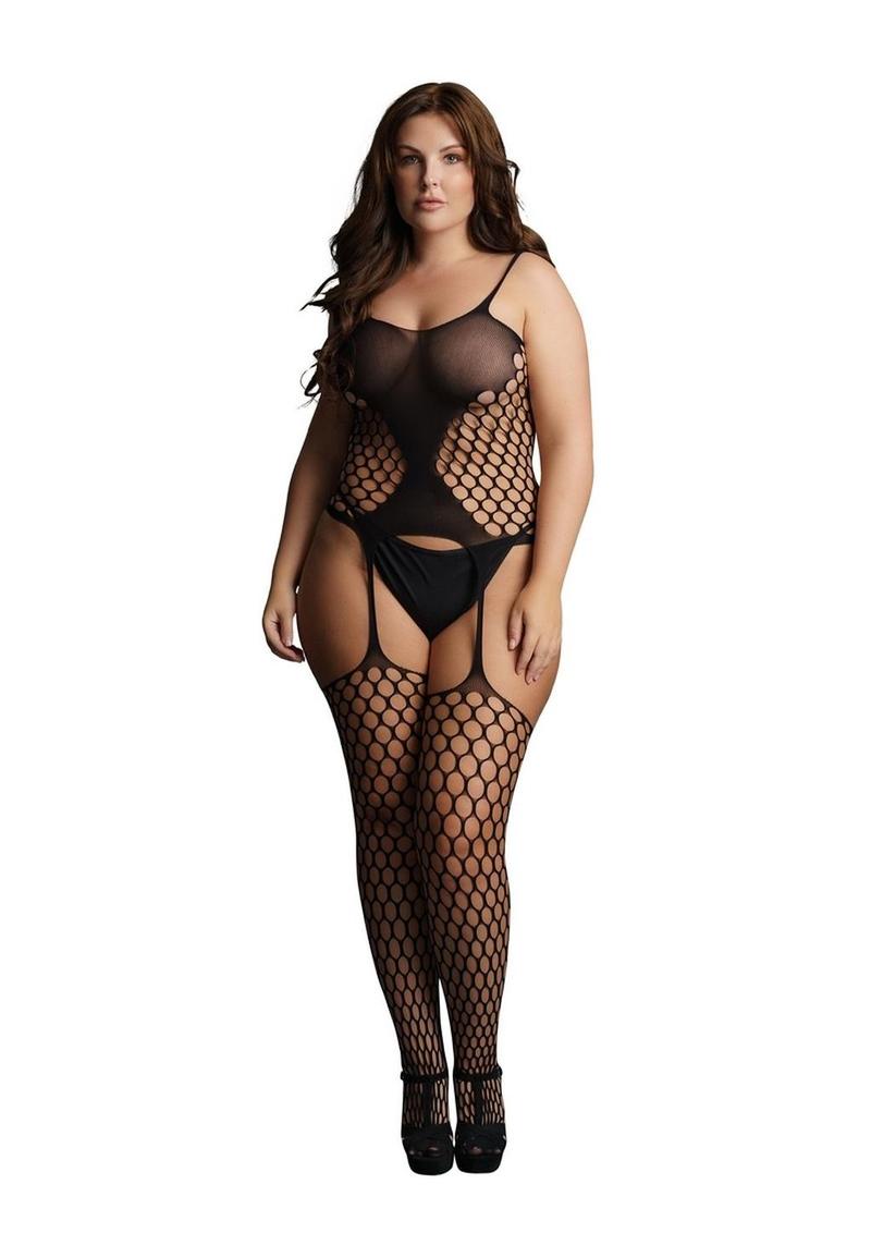 Le Desir Fence Net Suspender Bodystocking