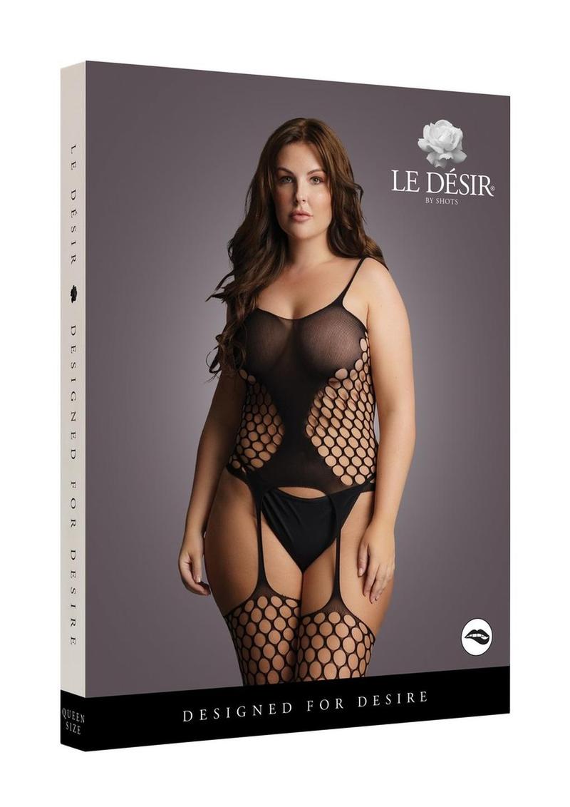 Le Desir Fence Net Suspender Bodystocking