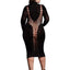 Le Desir Shade Carme Xi Dress with Turtleneck - Black - Queen