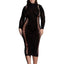 Le Desir Shade Carme Xi Dress with Turtleneck - Black - Queen