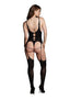 Le Desir Shade Elara Vii Bodystocking with Open Cups - Black - One Size