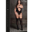 Le Desir Shade Elara Vii Bodystocking with Open Cups - Black - Queen