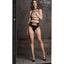 Le Desir Shade Helike Xlv Two Piece with Open Cups, Crop Top and Pantie - Black - One Size