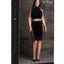 Le Desir Shade Kala Xxxvii Two Piece with Turtleneck, Crop Top and Skirt
