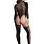 Le Desir Shade Kalyke Xxiii Bodystocking with Turtleneck - Black - One Size