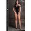 Le Desir Shade Leda Xiii Body with Crossed Neckline and Off Shoulder Straps - Black - Queen