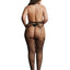 Le Desir Shredded Suspender Pantyhose