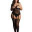 Le Desir Suspender Rhinestone Bodystocking