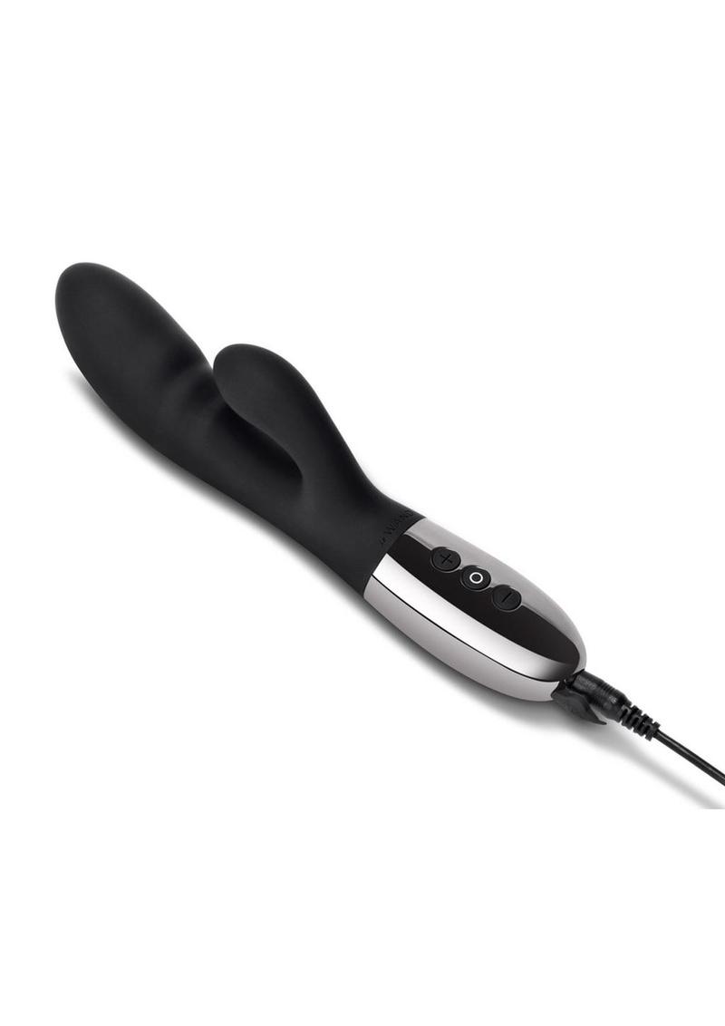 Le Wand Blend Rechargeable Siliconel Rabbit Vibrator - Black