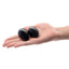 Le Wand Crystal Yoni Eggs Silicone Kegal Balls - Black Obsidian - Black